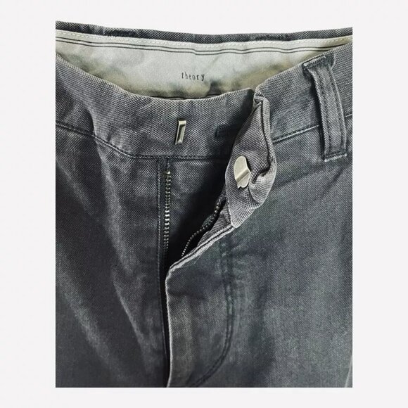 Theory Pants Men's 31 27 Culver Straight Leg Indigo Navy Dress Work Career Chino - Picture 3 of 5